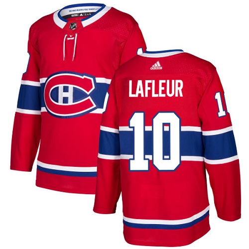 Adidas Men Montreal Canadiens #10 Guy Lafleur Red Home Authentic Stitched NHL Jersey